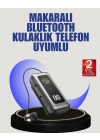 ® İçi Sarılabilen Kablo ve Yaka Klipsli Bluetooth Kulaklık