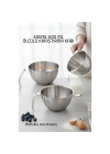 ® Inox Çelik Profesyonel Ölçülü Karıştırma Kabı Seti -400-600 ml Sos & Hazırlık Şefi Serisi