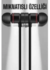 ® Kablolu Mıknatıslı Sport Kulaklık Bluetooth Bağlantılı