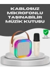 ® Kablosuz Karaoke Mikrofon Hoparlör Seti Güçlü Ses Çıkışı