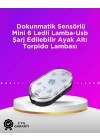 ® Kablosuz Manyetik Montajlı Araba İçin 7 Renkli Ambiyans Işığı Seti