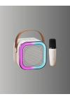 ® Karaoke Mikrofon Hoparlör Seti Bluetooth Kablosuz Taşınabilir