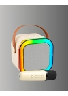 ® Karaoke Mikrofon Hoparlör Seti Bluetooth Kablosuz Taşınabilir