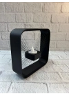 ® Kare Askılı Mumluk Duvara Asılan Şık Dekoratif Mumluk 16×16 cm