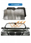 ® Katlanabilir Ön Cam Güneşlik Isı Önleyici Araç Perdesi Volkswagen Passat Peugeot 3008 Skoda Superb Nissan Qashqai