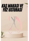 ® Kavisli Kaş Kirpik Düzeltici Bıyık Alma Taraklı Kaş Makası Yüz Bakım Seti Makas
