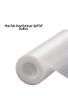 ® kaydırmaz şeffaf raflık