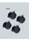 ® Kilitli Mini Tekerlek Ayak 4 cm 4’lü Set