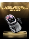 ® Kişiselleştirilebilir LED Ekranlı Bluetooth Kulaklık – Oyun & Müzik Modlu