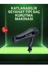 ® Kompakt Katlanabilir Saç Kurutma Makinesi Ev ve Seyahat Uyumlu