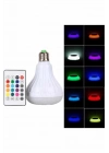 ® Kumandalı RGB Led Işık Bluetooth Hoparlör Ses Lambası Renkli Ampul