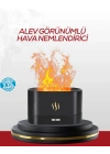 ® LED Işıklı Buhar Makinesi Alev Efektli Kumandalı Oda Nemlendirici