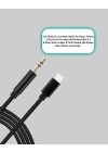 ® Lightning to 3.5mm Aux Ses Dönüştürücü Kablo 1 Metre Stereo Uyumlu