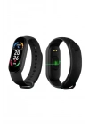 ® M6 Akıllı Bileklik Siyah Adımsayar Spor Takibi Android ve İOS Uyumlu