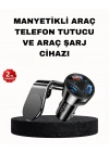 ® Manyetik Araç Telefon Tutucu ve Hızlı Şarj Adaptörü 2’li Set