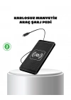 ® Manyetik Kablosuz Şarj Pedi 15W Hızlı Şarj Kaymaz Silikon Qi Destekli