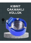 ® Masa Üstü Çakmaklı Küllük Paslanmaz Metal Gövde