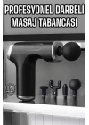 ® Masaj Tabancası 4 Başlıklı Kas ve Vücut Ağrıları İçin Şarjlı Darbeli