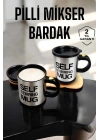 ® Mikser Kupa Yazılı Mug Bardak Karıştırma Özelliği
