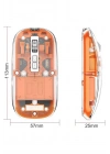 Mouse Fare Kablosuz Mouse Fare Şarjlı Bluetooth Sessiz 5 Tuşlu Şeffaf