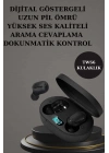 ® Nabız Ölçer Hediye Bileklikli Akıllı Saat ve Dijital Göstergeli Bluetooth Kulaklık Çoklu Şarj Girişi