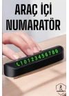 ® Numaralık Araç İçi Araba Araç Park Numaratör Telefon Numarası Yazma