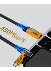 ® Örgülü Tasarım 4’ü 1 Arada USB-C Lightning Hızlı Şarj Kablosu