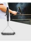 ® Paslanmaz Çelik Izgara Temizleme Fırçası Mangal ve Barbekü İçin