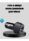 ® PD Destekli 38W Araç Şarj Başlığı Type-C + USB Çift Çıkış Hızlı Şarj