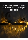 Pilli Ramazan ve Bayram LED Işık Zinciri Cami Temalı Dekoratif