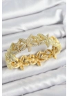® Pirinç Deniz Yıldızı Model Gold Renk Lastikli Kadın Bileklik