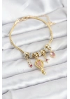 ® Pirinç Gold Renk Uçan Balon Charmlı Kadın Bileklik