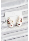 ® Pirinç Maske Model Kadın Küpe