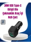 ® Power Delivery Destekli 38W Araç Tipi Hızlı Şarj Cihazı