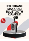 ® Profesyonel Bluetooth Kulaklık – Klipsli, Titreşimli, Dijital Göstergeli