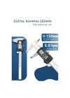 ® Profesyonel Dijital Kumpas 150mm - Karbon Fiber Gövde, Hassas LCD Ekran, İnç/Metrik Ölçüm Cihazı