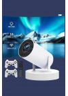 ® Projeksiyon Cihazı Video Oyun Konsolu Projektör Taşınabilir Ayaklı Çift Kollu 4K Çözünürlüklü
