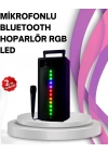 ® Renkli Işıklı Bluetooth Hoparlör – Taşınabilir, Güçlü Ses Performansı