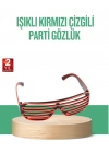 Renkli Işıklı Gözlük Eğlenceli Gece Aksesuarı