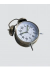 ® Retro Tarz Bronz Dekoratif Masa Saati Metal Gövde Yüksek Sesli Alarm