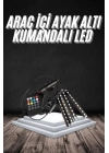 ® RGB Işıklı Araç İçi Aydınlatma Kumandalı 12li Led Işık Renk Değiştirebilen