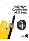 ® RS12 PRO+ 2025 Serisi Özel Üretim Full Ekranlı Akıllı Saat – Nabız ve Uyku Takibi, Bluetooth Arama, Garantili, Güçlü Batarya