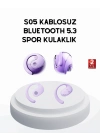® S05 Bluetooth 5.3 Kulaklık IPX4 Su Geçirmez Hızlı Eşleşme Güçlü Stereo Ses