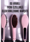 ® Saç Düzleştirici Tarak Isı Ayarlı Yıpranma Önleyici Düzleştirici Fön Tarak