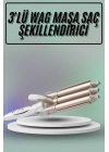 ® Saç Şekillendirici Wag Maşa Üçlü Yüksek Isı Ayarlı Seramik Kaplama