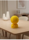 ® Sarı FIFA Topu Dekoratif Biblo 10cm Modern Masa Üstü Aksesuar