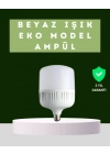 Şarjlı LED Torch Ampul 30 Watt Beyaz Işık Enerji Tasarruflu