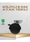 ® Sehpa ve Masa İçin 6 cm Kilitli Ayak