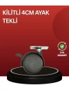 Sessiz Dönen Kilitli Mobilya Tekerleği 4 cm
