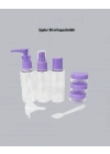 ® Seyahat Bakım Seti 5 Parça Sızdırmaz Şeffaf Kapaklı 30ml